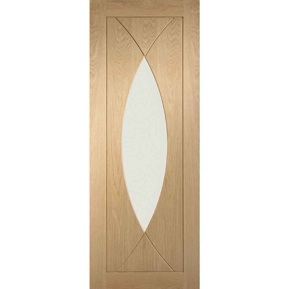 Internal Pre-Finished Oak Pesaro Clear Glazed Door